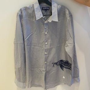 Vilebrequin Men Cotton/Linen Shirt Solid - Size XXL